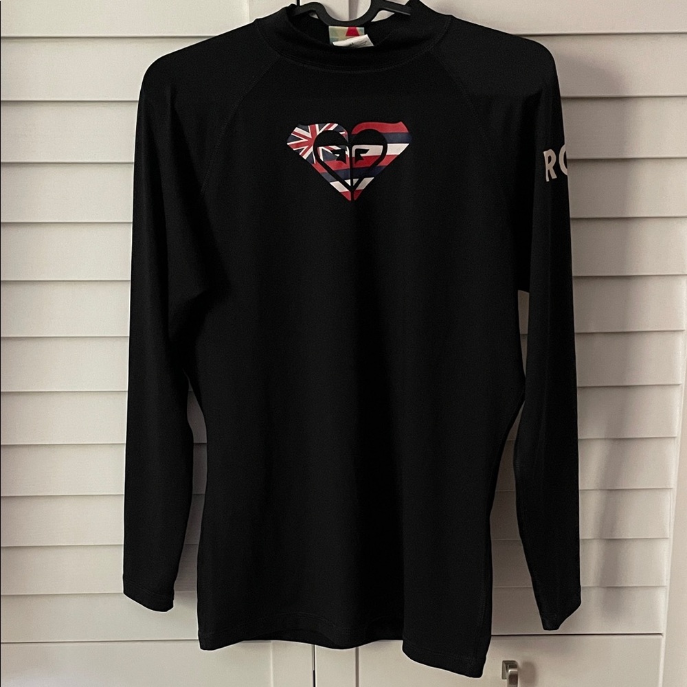 Roxy Women’s UV Tech Long Sleeve Rash Guard Swim Shirt Beach Hawaii 14 Large
